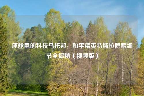 座舱里的科技乌托邦，和平精英特斯拉隐藏细节全揭秘（视频版）