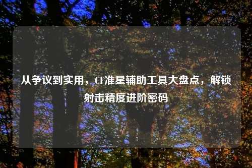 从争议到实用，CF准星辅助工具大盘点，解锁射击精度进阶密码