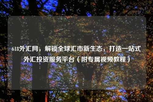 618外汇网，解锁全球汇市新生态，打造一站式外汇投资服务平台（附专属视频教程）