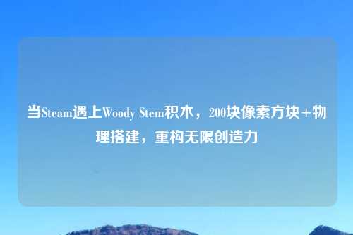 当Steam遇上Woody Stem积木，200块像素方块+物理搭建，重构无限创造力
