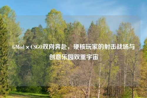 GMod×CSGO双向奔赴，硬核玩家的射击战场与创意乐园双重宇宙