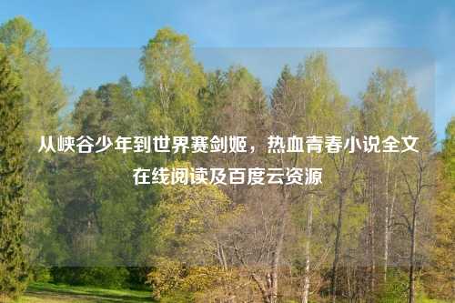 从峡谷少年到世界赛剑姬，热血青春小说全文在线阅读及百度云资源