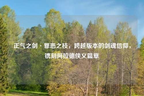 正气之剑·罪恶之枝，跨越版本的剑魂信仰，镌刻阿拉德侠义篇章