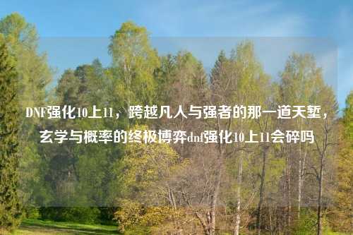 DNF强化10上11，跨越凡人与强者的那一道天堑，玄学与概率的终极博弈dnf强化10上11会碎吗