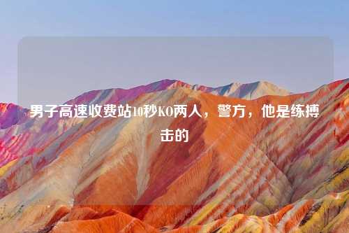男子高速收费站10秒KO两人，警方，他是练搏击的