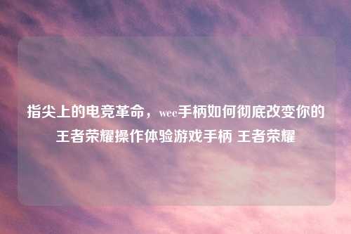 指尖上的电竞革命，wee手柄如何彻底改变你的王者荣耀操作体验游戏手柄 王者荣耀