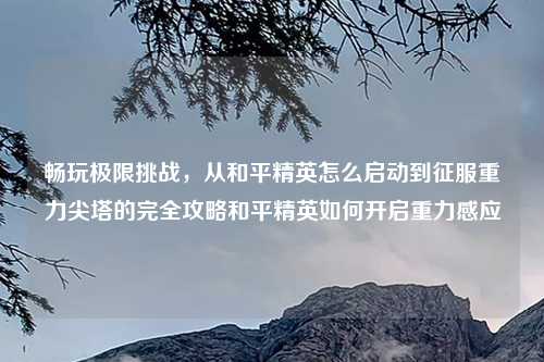 畅玩极限挑战，从和平精英怎么启动到征服重力尖塔的完全攻略和平精英如何开启重力感应