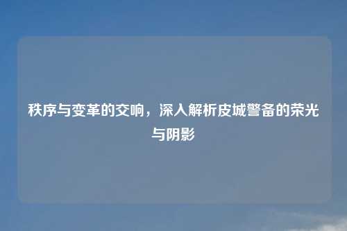 秩序与变革的交响，深入解析皮城警备的荣光与阴影