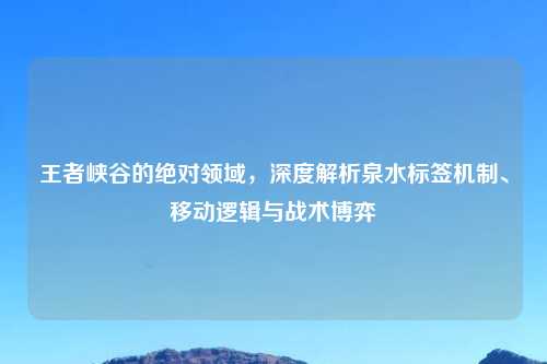 王者峡谷的绝对领域，深度解析泉水标签机制、移动逻辑与战术博弈