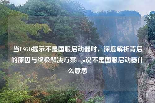 当CSGO提示不是国服启动器时，深度解析背后的原因与终极解决方案csgo说不是国服启动器什么意思