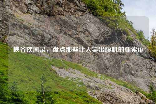 峡谷疾风录，盘点那些让人笑出腹肌的亚索ID