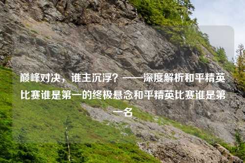 巅峰对决,谁主沉浮?——深度解析和平精英比赛谁是之一的终极悬念和平精英比赛谁是之一名