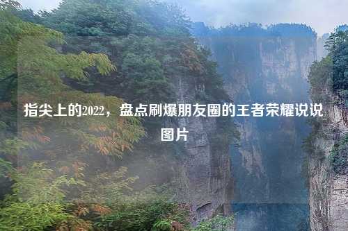 指尖上的2022，盘点刷爆朋友圈的王者荣耀说说图片