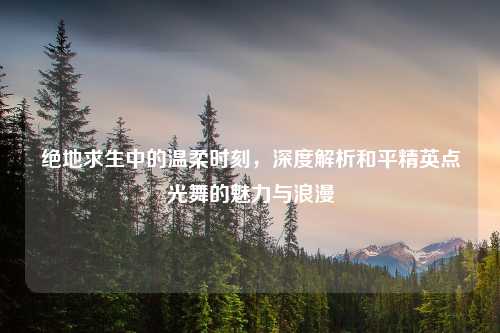 绝地求生中的温柔时刻，深度解析和平精英点光舞的魅力与浪漫