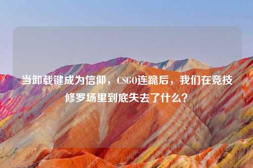 当卸载键成为信仰，CSGO连跪后，我们在竞技修罗场里到底失去了什么？