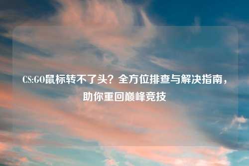 CS:GO鼠标转不了头？全方位排查与解决指南，助你重回巅峰竞技
