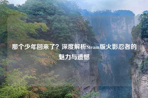 那个少年回来了？深度解析Steam版火影忍者的魅力与遗憾