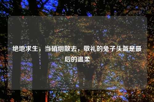 绝地求生，当硝烟散去，敬礼的兔子头盔是最后的温柔