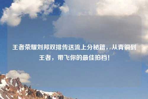 王者荣耀刘邦双排传送流上分秘籍，从青铜到王者，带飞你的更佳拍档！