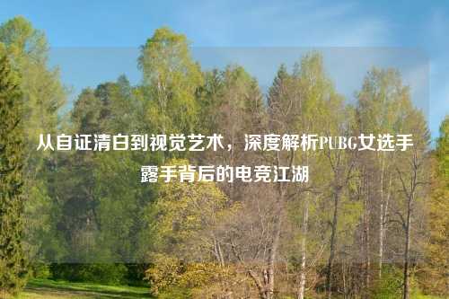 从自证清白到视觉艺术，深度解析PUBG女选手露手背后的电竞江湖