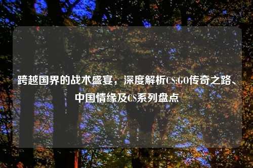 跨越国界的战术盛宴，深度解析CS:GO传奇之路、中国情缘及CS系列盘点