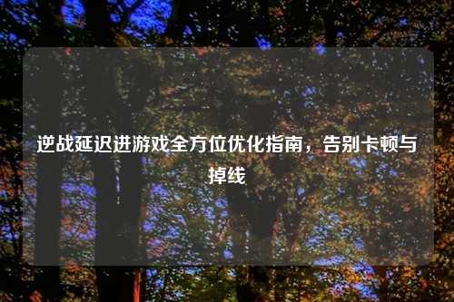 逆战延迟进游戏全方位优化指南，告别卡顿与掉线