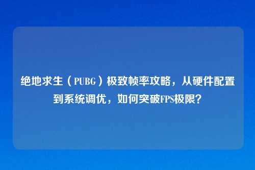 绝地求生（PUBG）极致帧率攻略，从硬件配置到系统调优，如何突破FPS极限？