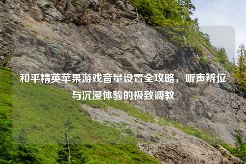 和平精英苹果游戏音量设置全攻略，听声辨位与沉浸体验的极致     