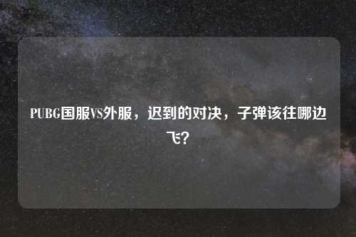 PUBG国服VS外服，迟到的对决，子弹该往哪边飞？