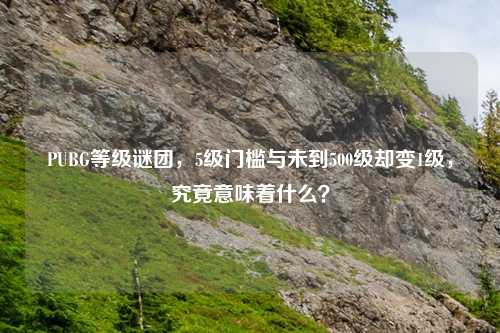 PUBG等级谜团，5级门槛与未到500级却变1级，究竟意味着什么？