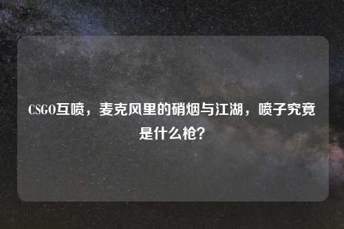 CSGO互喷，麦克风里的硝烟与江湖，喷子究竟是什么枪？