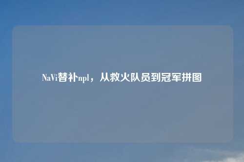 NaVi替补npl，从救火队员到冠军拼图