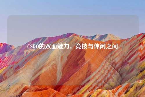 CSGO的双面魅力，竞技与休闲之间