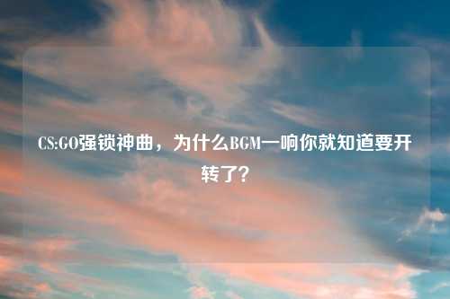 CS:GO强锁神曲，为什么BGM一响你就知道要开转了？