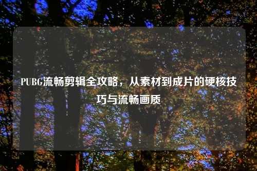 PUBG流畅剪辑全攻略，从素材到成片的硬核技巧与流畅画质