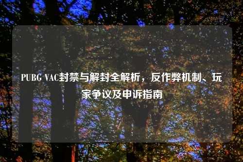 PUBG VAC封禁与解封全解析，反作弊机制、玩家争议及申诉指南
